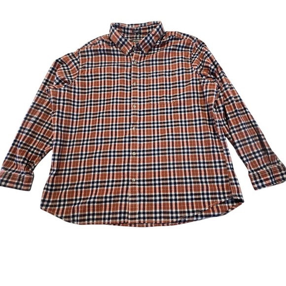 Eddie Bauer Other - Eddie Bauer Button Down Shirt Mens 2XL Brown Plaid Relaxed Fit Gorpcore Outdoors